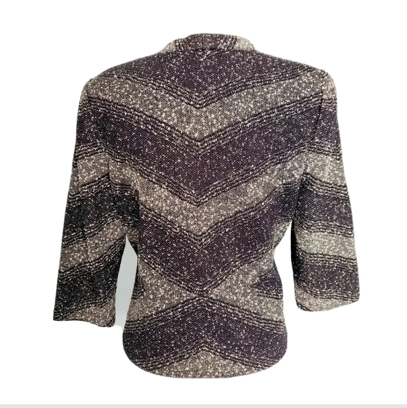 Ming Wang Black and Gold Blazer Coat - Picture 2 of 5